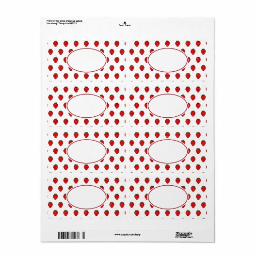 Strawberry Labels (Vorne)