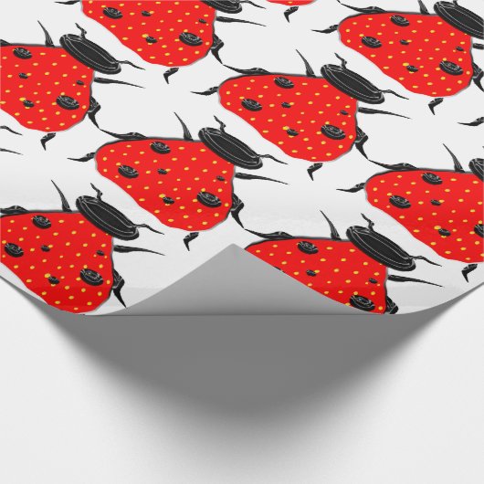 Strawberry Ladybug Geschenkpapier (Ecke)