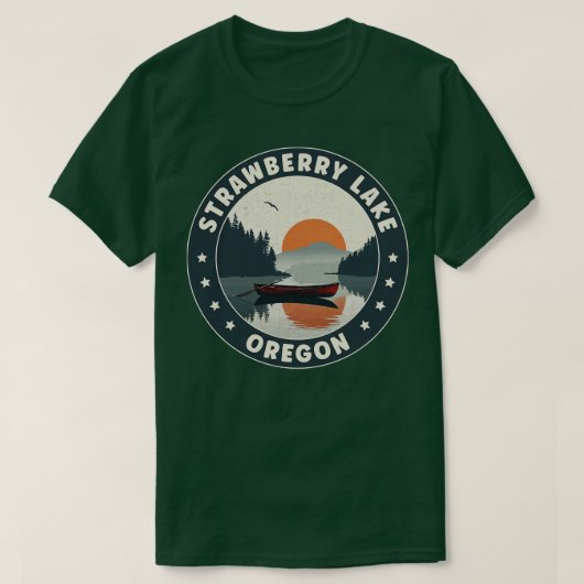 Strawberry Lake Oregon Sunset T-Shirt (Design vorne)