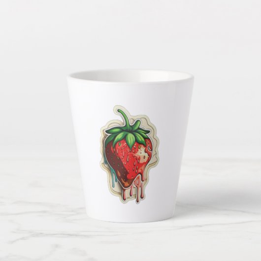 Strawberry Latte Tasse (Vorderseite)