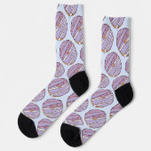 Strawberry Lavender Donuts Socken (Linkes Detail)