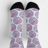 Strawberry Lavender Donuts Socken (Oben)