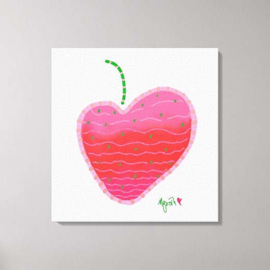 Strawberry-Leinwand Leinwanddruck (Vorderseite)