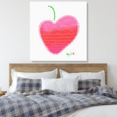 Strawberry-Leinwand Leinwanddruck (Insitu (Schlafzimmer))