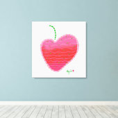 Strawberry-Leinwand Leinwanddruck (Insitu (Holzboden))