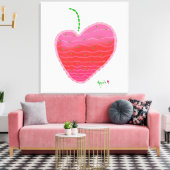 Strawberry-Leinwand Leinwanddruck (Insitu (Wohnzimmer))