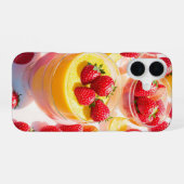 Strawberry Lemon Dessert Phone Case iPhone 16 Hülle (Rückseite (Horizontal))