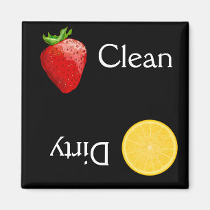 Strawberry Lemon Frucht Saubere Geschirrspülmaschi Magnet