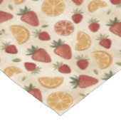 Strawberry Lemon Pattern Tischdecke (Schrägansicht)