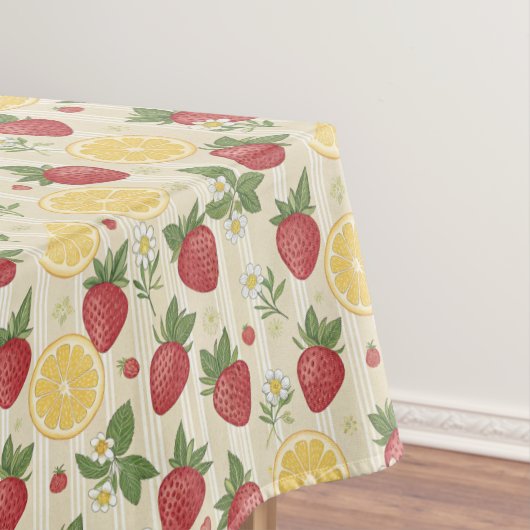 Strawberry Lemon Pattern Tischdecke (Beispiel)