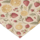 Strawberry Lemon Pattern Tischdecke (Schrägansicht)