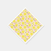 Strawberry Lemon Pink Serviette (Ecke)