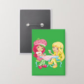 “Strawberry & Lemonade Besties” Button (Vorderseite/Rückseite)