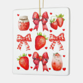 Strawberry Liebe Ästhetik Keramikornament (Links)