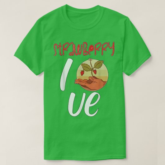 Strawberry Liebe Bauer Greengrocer T-Shirt (Design vorne)