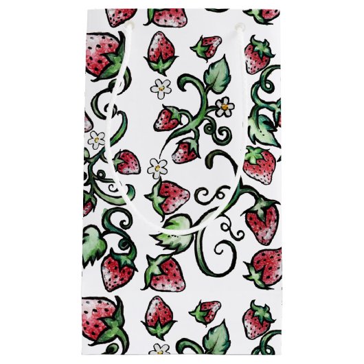 Strawberry-Liebe für immer Kleine Geschenktüte (Vorderseite)