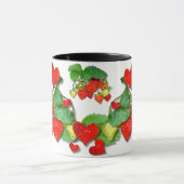 STRAWBERRY LIEBE ~ Ringer-Tasse Tasse (Zentrum)