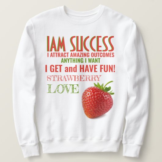 STRAWBERRY LIEBE SWEATSHIRT (Design vorne)
