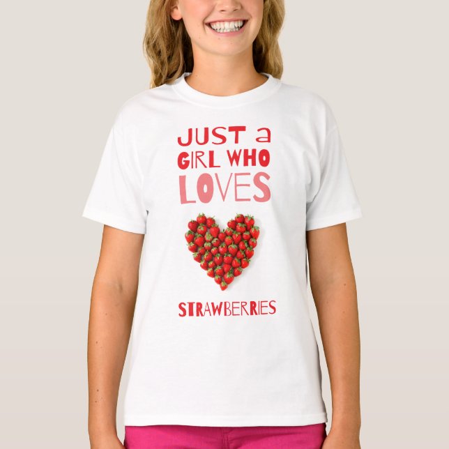 Strawberry-Liebe T-Shirt (Vorderseite)