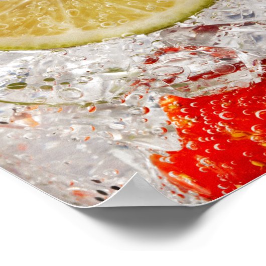Strawberry Limon Drink Poster (Ecke)
