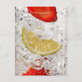 Strawberry Limon Drink Postkarte (Vorderseite)