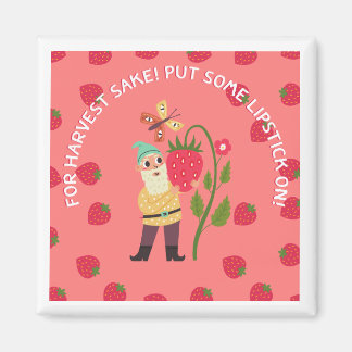 Strawberry Lipstick-Magnet Magnet