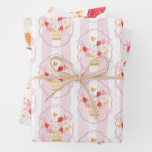 Strawberry Loally Grown Pink Whimsical Baby Shower Geschenkpapier Set (Beispiel)
