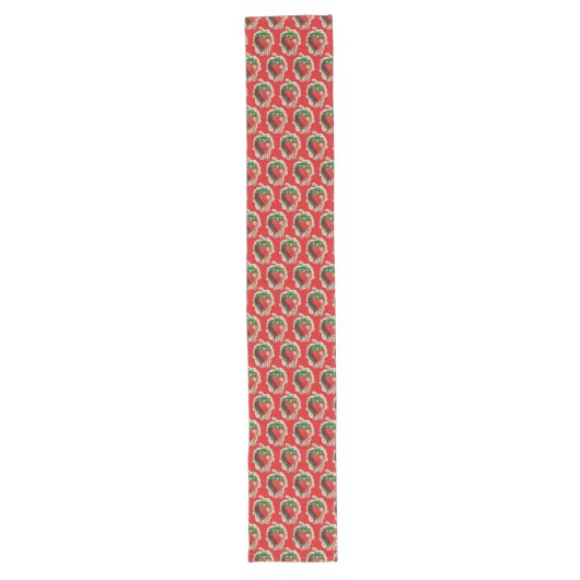 Strawberry Long Table Runner Großer Tischläufer (Vorderseite)