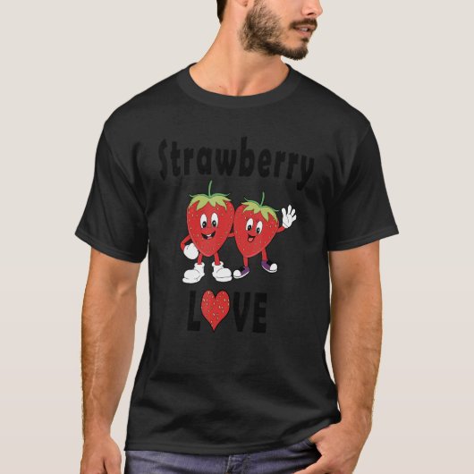 Strawberry Love Strawberries Costume T-Shirt (Vorderseite)