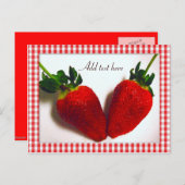 Strawberry Lover_ Postkarte (Vorne/Hinten)