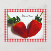 Strawberry Lover_ Postkarte (Vorderseite)