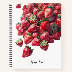 Strawberry Lovers - Niedlich Personalisiert Notizblock