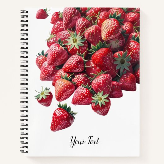 Strawberry Lovers - Niedlich Personalisiert Notizblock (Vorderseite)