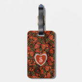 Strawberry Luggage Tag Gepäckanhänger (Rückseite vertikal)