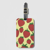 Strawberry Luggage Tag Gepäckanhänger (Vorderseite Vertikal)