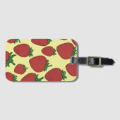 Strawberry Luggage Tag Gepäckanhänger (Vorderseite (Horizontal))