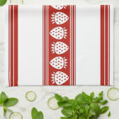 Strawberry Luxury Jacquard Stripes Geschirrtuch (Gefaltet)