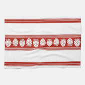 Strawberry Luxury Jacquard Stripes Geschirrtuch (Horizontal)