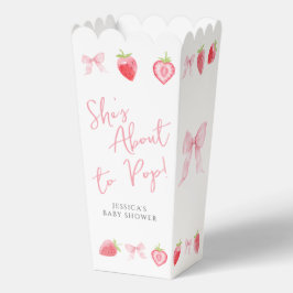 Strawberry macht sich den Pop Baby Shower Popcorn Geschenkschachtel