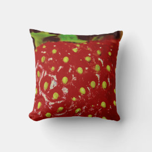 Strawberry Macrography Kissen