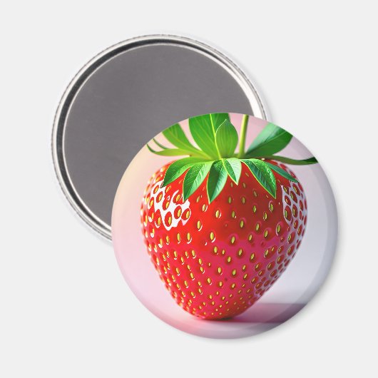 Strawberry Magnet (Vorderseite/Rückseite)