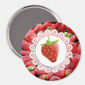Strawberry Magnet (Vorderseite/Rückseite)