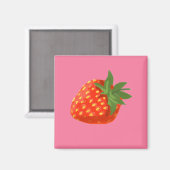 Strawberry Magnet (Vorderseite/Rückseite)