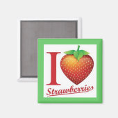 STRAWBERRY MAGNET VON BEVERLY (Vorderseite/Rückseite)