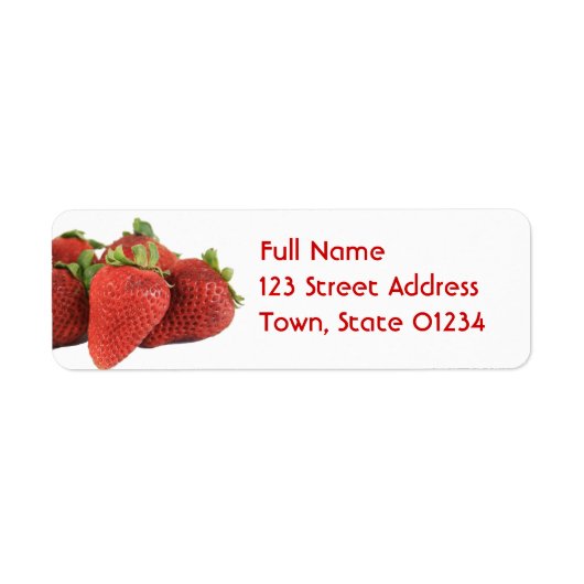 Strawberry Mailing Labels (Vorne)