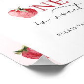 Strawberry man ist süß nehmen Sie Leckerei Geburts Poster (Ecke)
