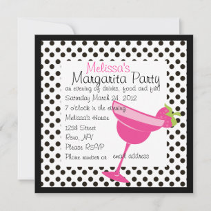 Strawberry Margarita Party Einladung