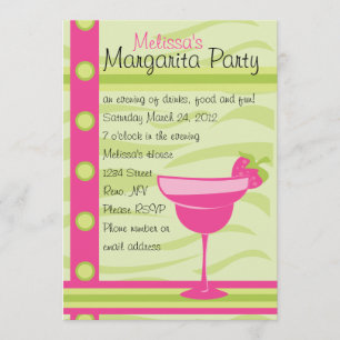 Strawberry Margarita Party Einladung