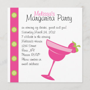 Strawberry Margarita Party Einladung