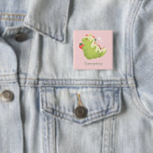 Strawberry Matcha Dinosaur Button (Beispiel)